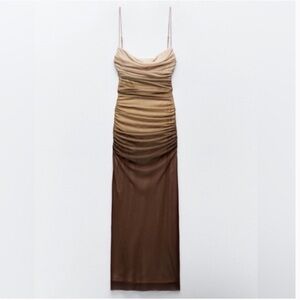 golden thoughts maxi dress orange Long Embellished-Lace Mermaid Prom Dress main image 1